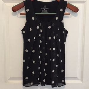 New New York and Co. chiffon overlay camisole work